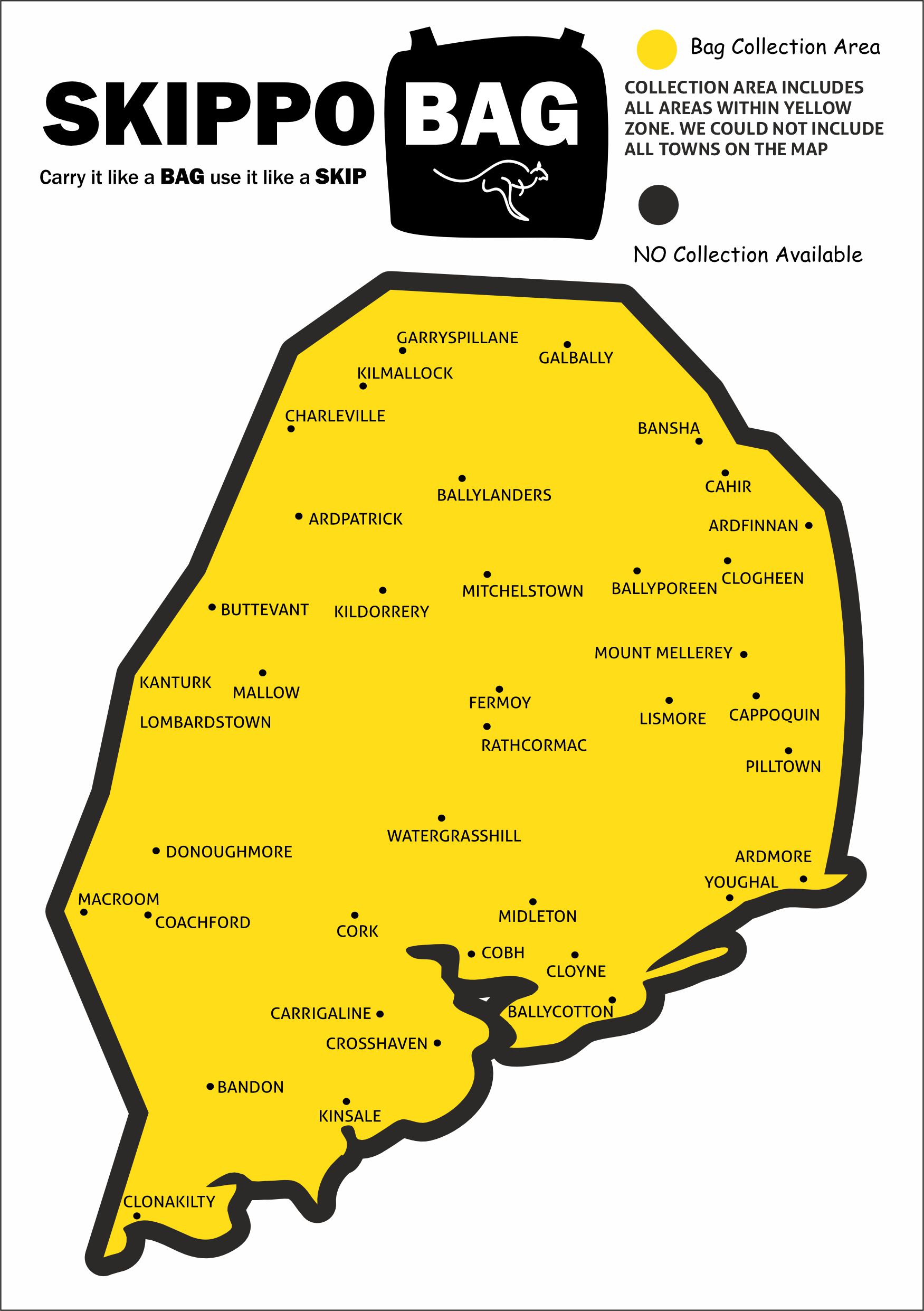 Skip Bags Cork collection areas Skip Bag Collection Areas